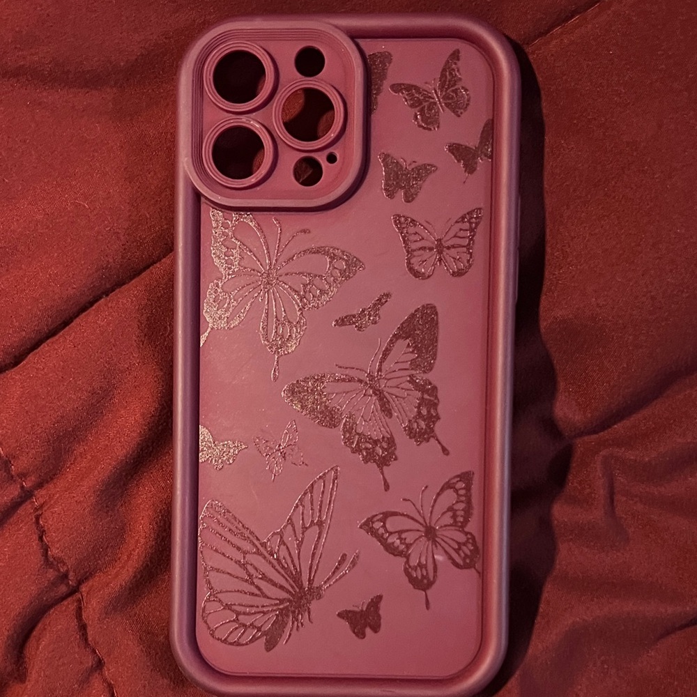 Cute butterfly design soft TPU shockproof case